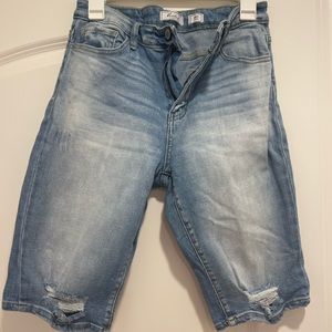 Gently used denim Bermuda shorts